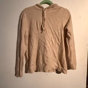Naadam  hooded 100% cashmere sweater Small Natural Beige Quiet Luxury